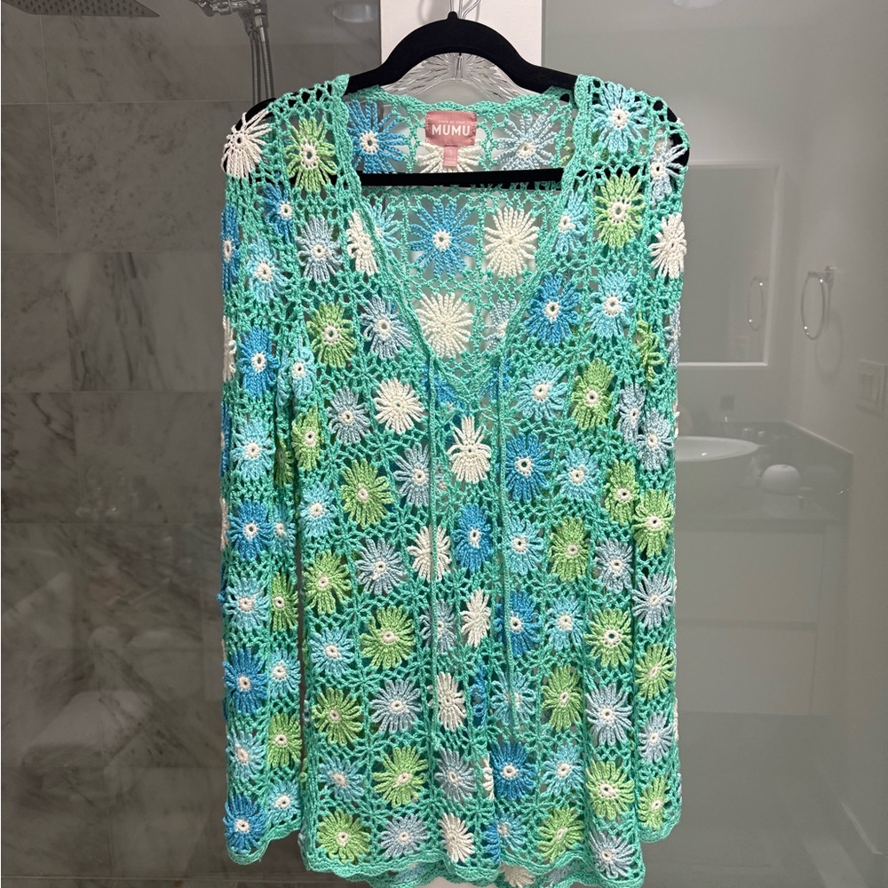 Show Me Your Mumu Crochet Floral Cover-Up